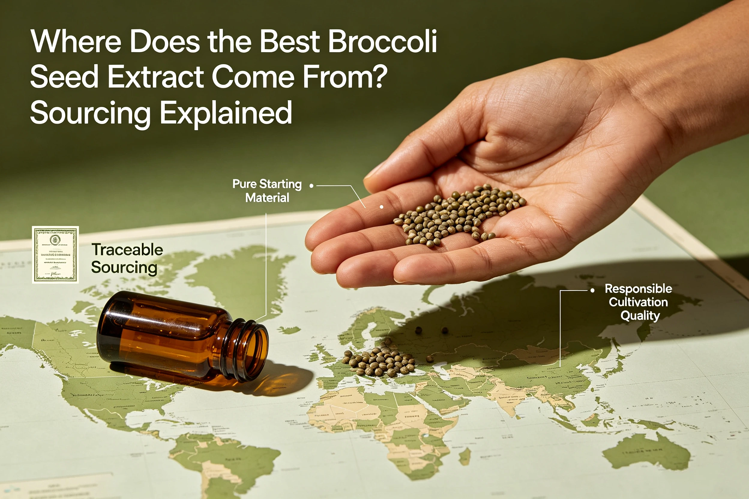Da dove viene il miglior estratto di semi di broccoli? Spiegazione dell'approvvigionamento